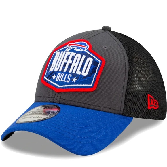*NWT* 2021 Buffalo Bills New Era NFL Draft Trucker 39THIRTY Flex Hat - Picture 3 of 6